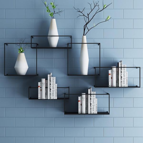 

design easy storage nordic wall rack exquisite small hanging living room simple wrought i hooks & rails