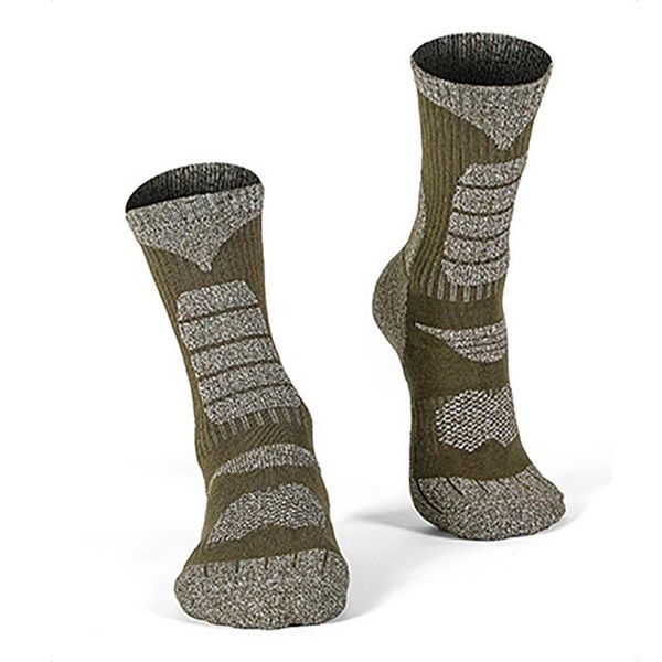 

sports socks 1 pair warm middle tube mountaineering home thick winter skiing outdoor snowboard non slip soft breathable, Black