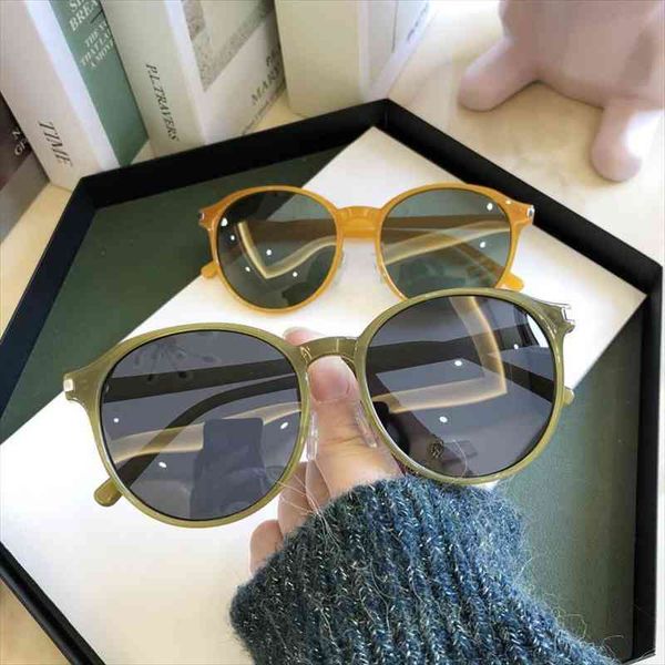 

ms sunglasses female rivet round frame sunglasses version ins fashion jelly color, White;black