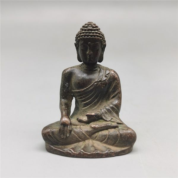 

chinese tibet buddha bronze statue copper buddha, Brown