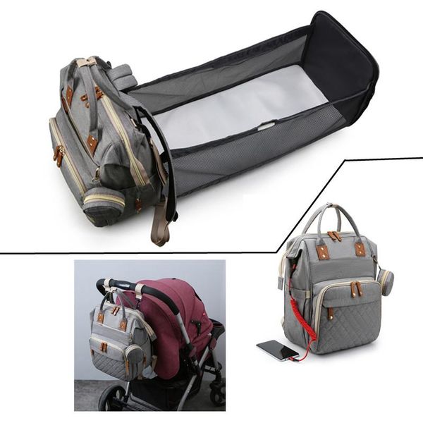 

diaper bags backpack for baby nappy sleeping portable crib travel bed children's handbag women maternity changing bag stroller