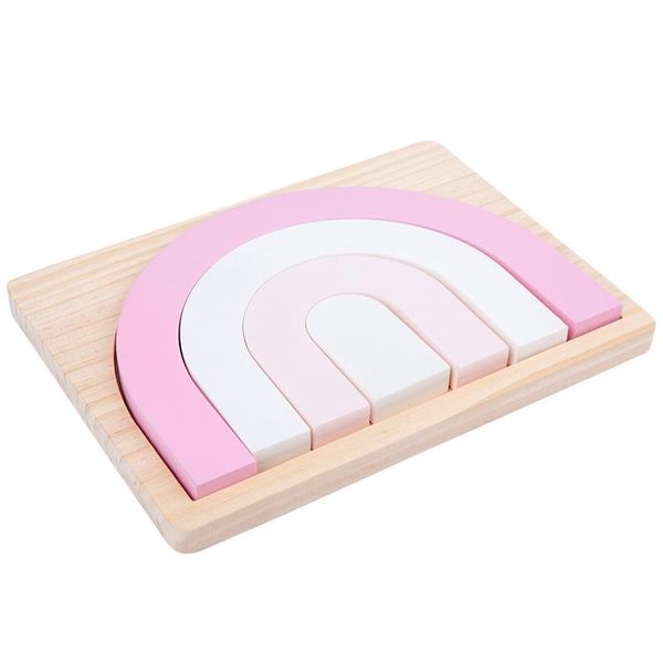 

Stacking Pink Puzzles Toy Building Blocks for Kids Learning Sorting