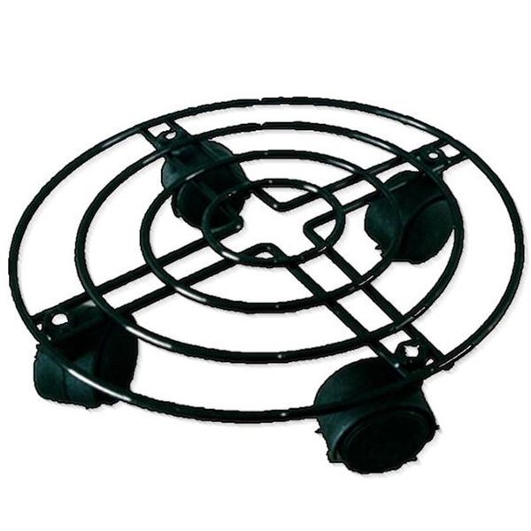 

hooks & rails flowerpot tray metal iron flower roller caster mobile base rack