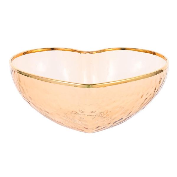 

bowls 1pc creative transparent glass bowl stylish love shape heart-shaped
