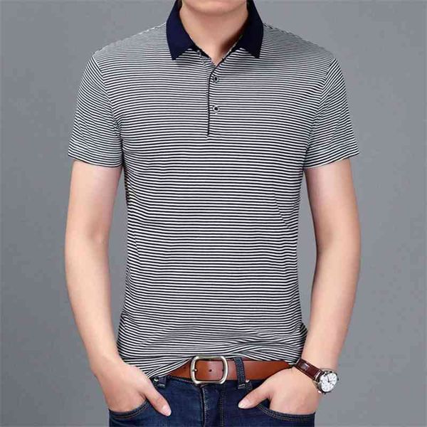 

men's t-shirts summer short sleeve striped polo shirt loose personality casual t-shirt for men zs61, White;black