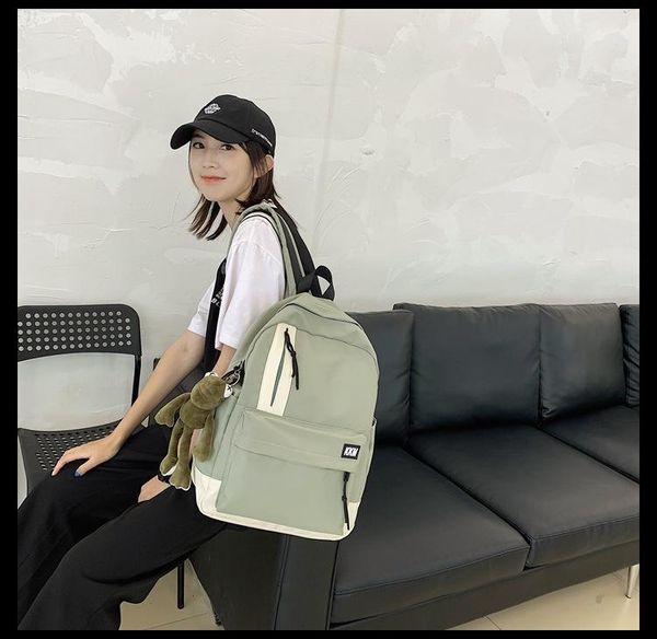 

korean version backpack campus large capacity super fire men's fashion trend