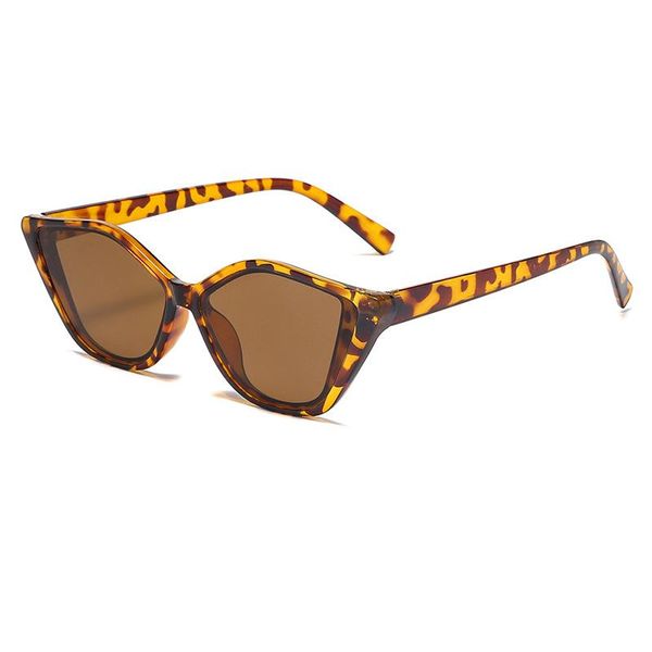 

sunglasses oloey polygonal cat eye women brand designer eyewear female outdoor street shooting sun glasses camping uv400 oculos, White;black