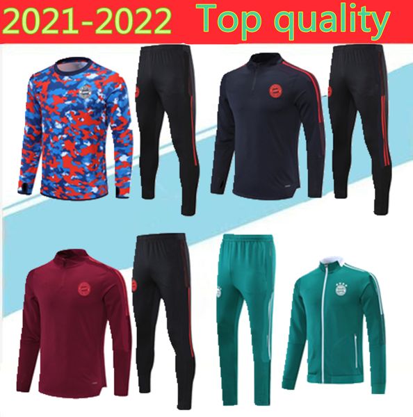 

20 21 baye soccer tracksuit set 2021 lewandowski sane robben short sleeve polo training suit survetement jogging, Black