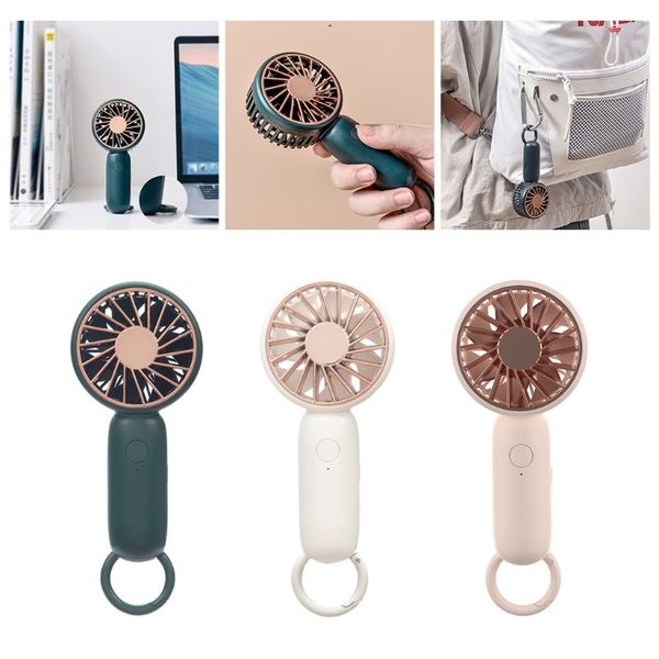 

mini handheld air cooler carabiner portable fan usb charging small personal cooling tools for home office outdoor travel j6pe electric fans