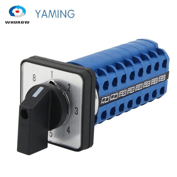 

smart home control lw26-20/8 diy 1-8 positions 8-section changeover power supply voltage switching 8-channel dual-wire selective cam switch