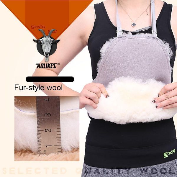 

health care warm belt waist protector wool brace elastic breathable support abdomen keep, Black;gray