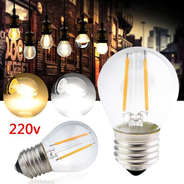 

bulbs 2w 4w 6w g45 e27 led light bulb retro edison clear amber cover filament antique vintage glass lamp tunable