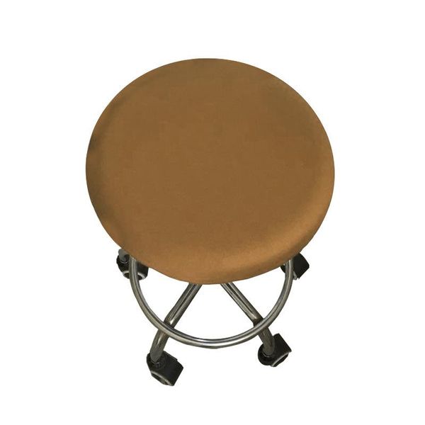 

chair covers polyester fiber creative round seat cushion elastic cover 1pcs
