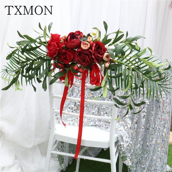 

decorative flowers & wreaths nordic simple simulation flower door lintel eucalyptus leaf fake bedroom wedding floral wall decoration home ha