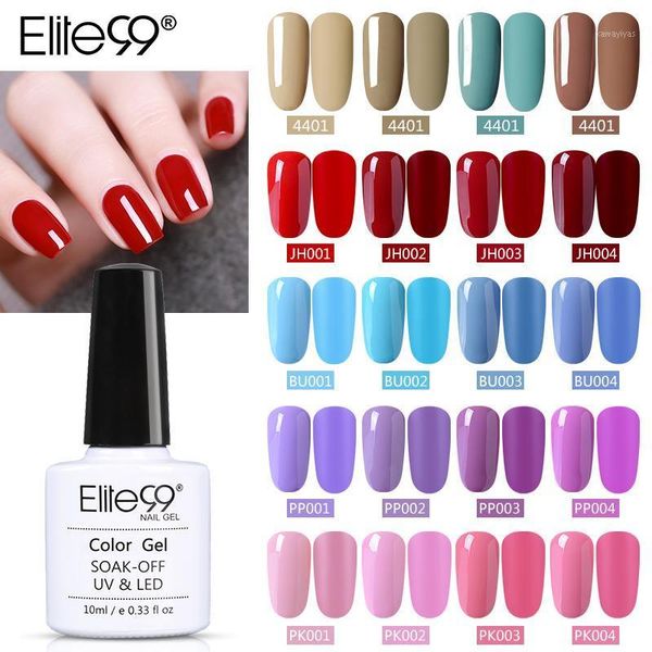 

elite99 gel nail polish art vernis semi permanant uv primer manicure 10ml coat lak hybrid polishes1, Red;pink