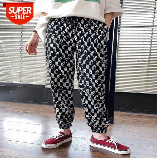 

lizhiqi alphabet sweatpants women korean version of loose-fitting casual pants thin harem 110548 #8c2d, Black;gray