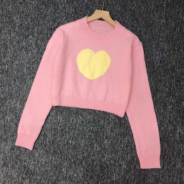 

xu luju jingyi same temperament pink short sweater fashion loose top, White;black