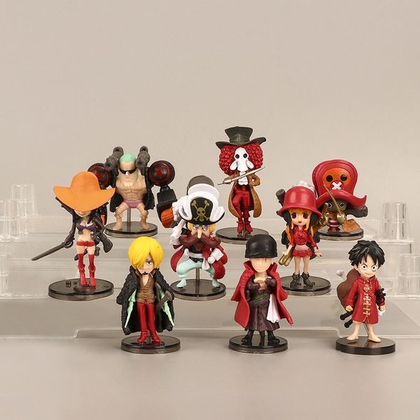 

9 models of cartoon pirate king's hand-made blind box
