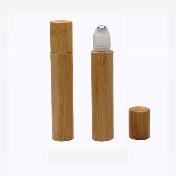 

storage bottles & jars 15ml bamboo roller ball bottle essential oil containers hollow perfume empty travel 25pcs/lot