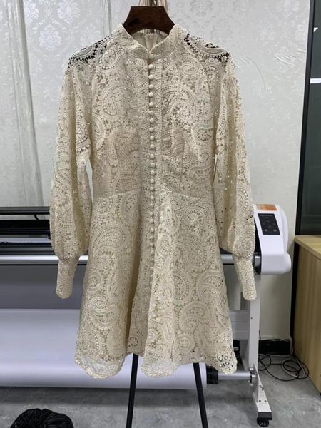 

casual dresses 2021 summer women hollow lace dress holiday, Black;gray