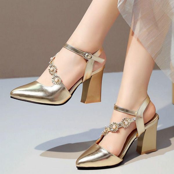 

dress shoes agodor pointed toe square high heel women pumps slingback all match gold/silver casual ladies size 32-45, Black
