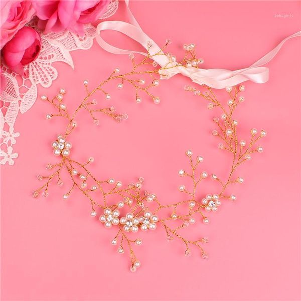 

wedding headdress bridal handmade pearl accessories1