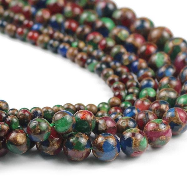 

other stone colored red,green,blue,purple,natural gold 6/8/10/12mm round loose beads for jewelry bracelet making diy accessories