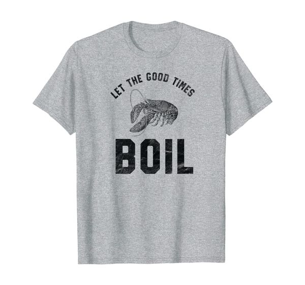 

crawfish good times boil louisiana retro food festival t-shirt, White;black