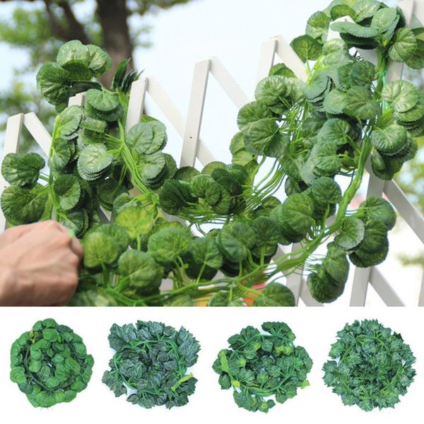 

green leaf ivy vine for home wedding decora wholesale hanging artificial flowers bar plants decorative & wreaths