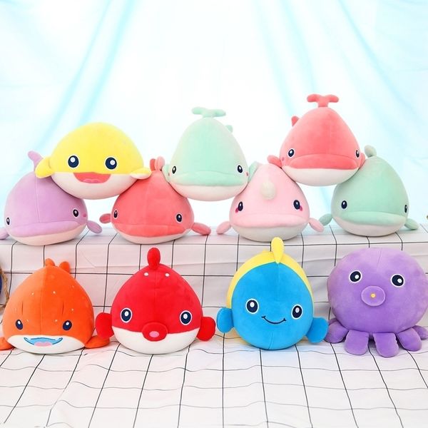 

cartoon whale ocs plush toy ocean animal children's doll wedding gift girl