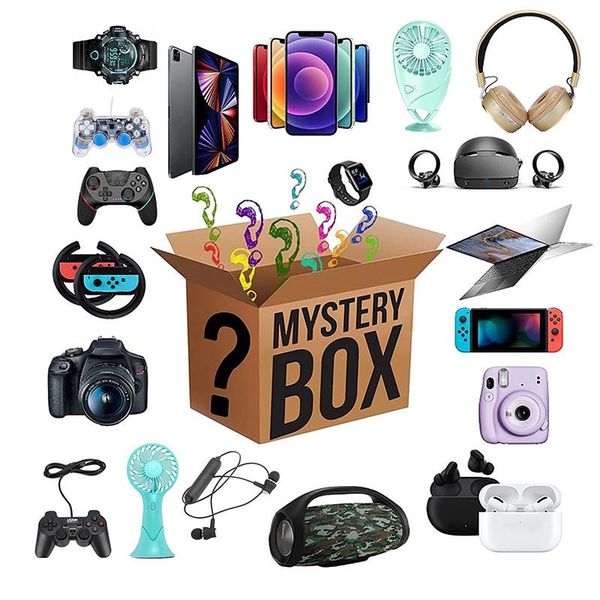 

gift wrap most lucky mystery box 100% surprise high-quality electronics gamepads digital cameras novelty christmas