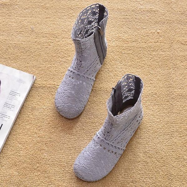 

boots summer women shoes ankle zip casual woman fashion high black beige yx2391