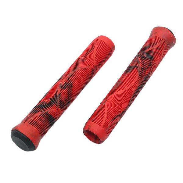

bike handlebars &components grips soft flangeless anti-slip bicycle handlebar for scooter bars bmx bikes red