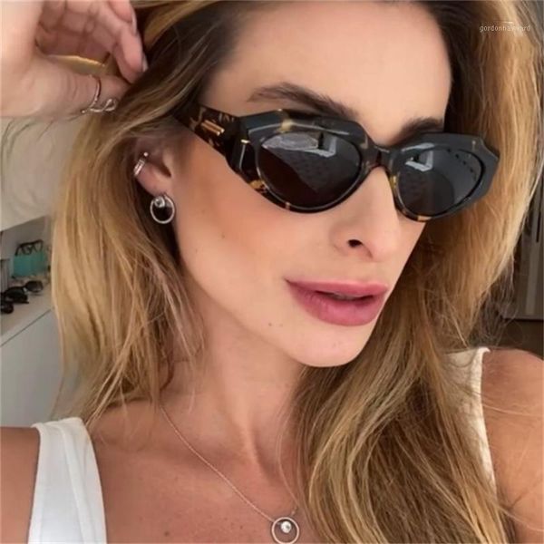 

cateye sunglasses women 2021 luxury retro glasses brand designer small feminino, White;black
