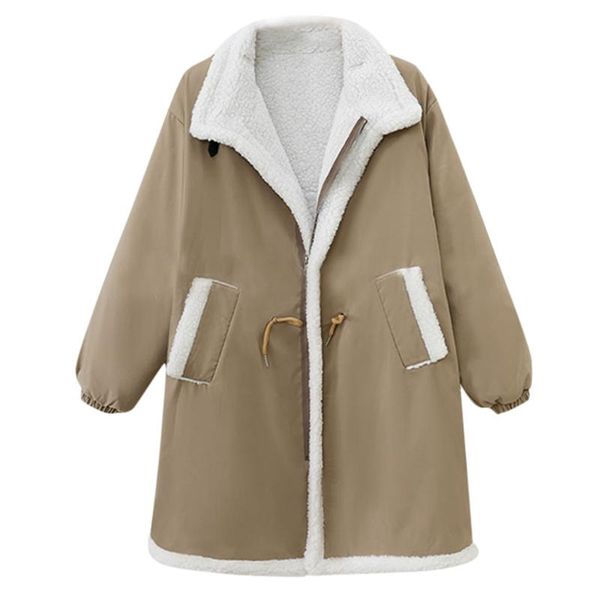 

women's jackets women jacket womens winter lapel wool coat long overcoat outwear #40%, Black;brown