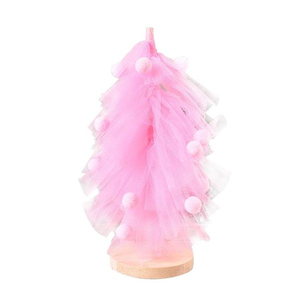 

christmas decorations party diy craft atmosphere deskprop tree skirt gauze pine artificial home decor multi purpose standing mini