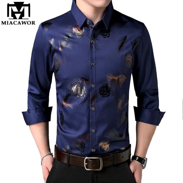 

men's casual shirts men shirt fashion print dress spring long sleeve camiseta masculina slim fit camisas hombre c405, White;black