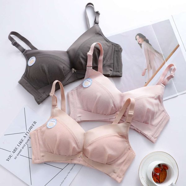 

quality thin cup style underwear women gathered no steel ring bra sagging, Red;black