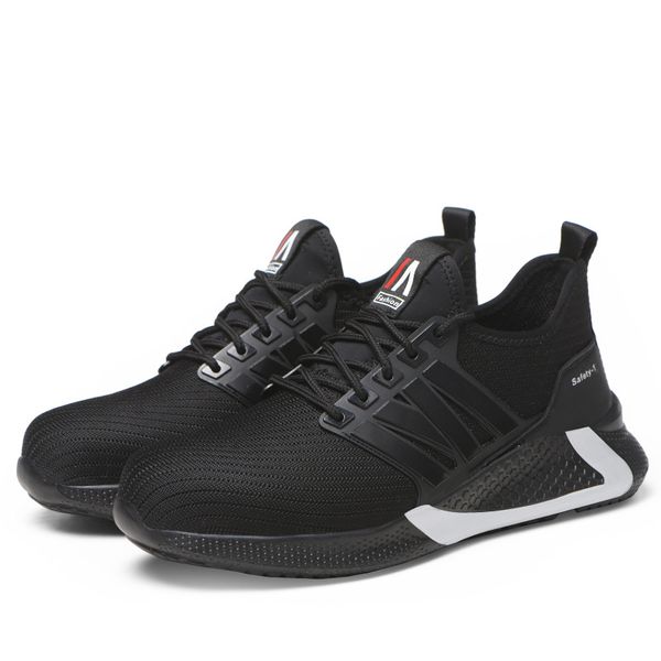

men's summer casual shoes with breathable mesh black and white stitching design simple sports style walking sandshoes 38-44size 3 style