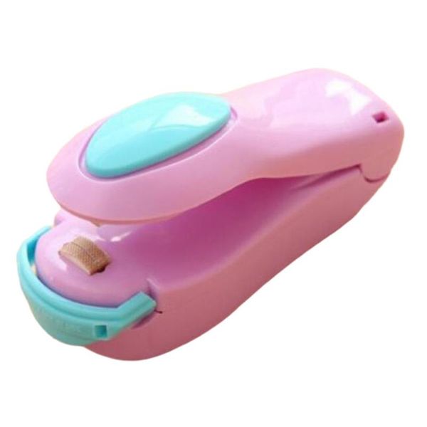 

portable mini sealing machine snack plastic bag household hand pressure heat clips