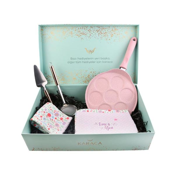 

pan set seven-hole breakfast kitchen apron multi-function wheel pancake egg dumpling non-stick frying mould pans