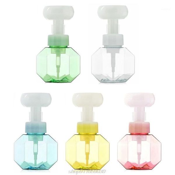 

storage bottles & jars 300ml flower shape foam bottle transparent dispenser empty foaming hand soap pump plastic refillable j21 21 dropship