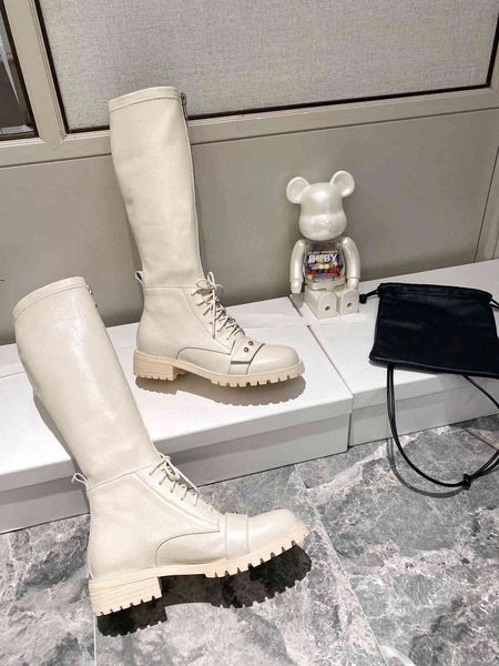 

slippers european winter boots, made of genuine leather, with zipper and lace up, upper buckle design fl0t, Black