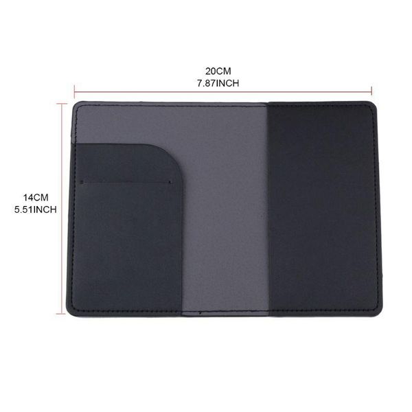 

card holders portable travel passport id cover holder case protector, Brown;gray