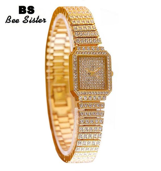 

-sale watch waterproof imported movement high-end custom full diamond female f0510b wristwatches, Slivery;brown