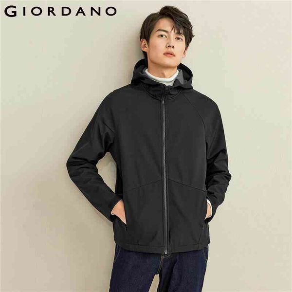 

giordano - men's polar lined raglan sve thermal et, hoodie, 01071688, Black;brown