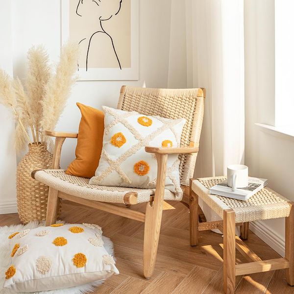 

cushion/decorative pillow moroccan style geometry tufted cushion cover 45x45cm square home decoration for car sofa living room bed