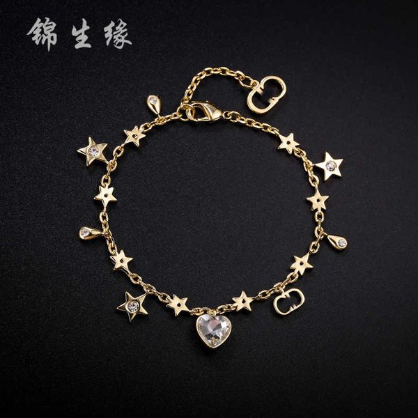 

d home / di cd star love bracelet fairy letter, Golden;silver