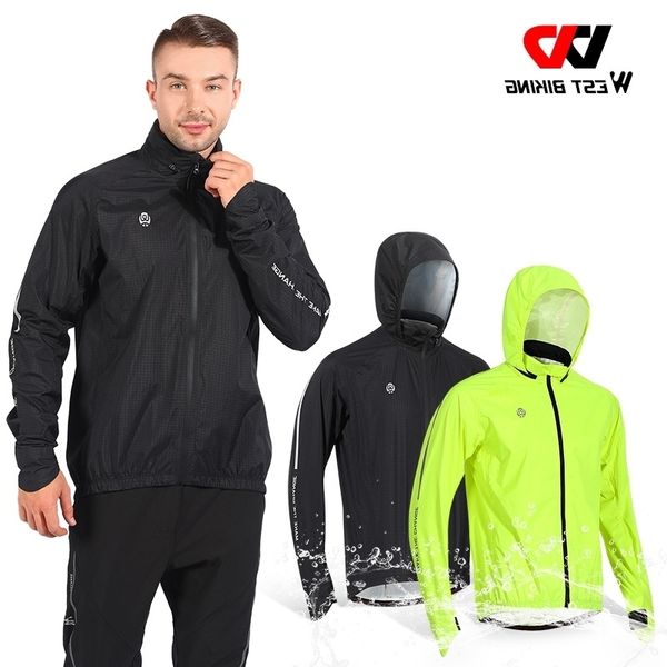 

west biking cycling suit, assault waterproof raincoat, bicycle sports windbreaker, reflective suit equipment, Black;red
