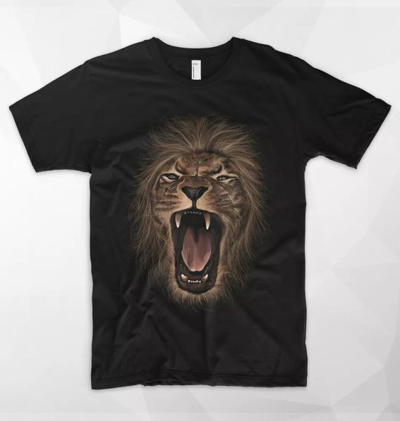 

lion roar t shirt king of the jungle safari africa rasta reggae snoop lion zoo, White;black